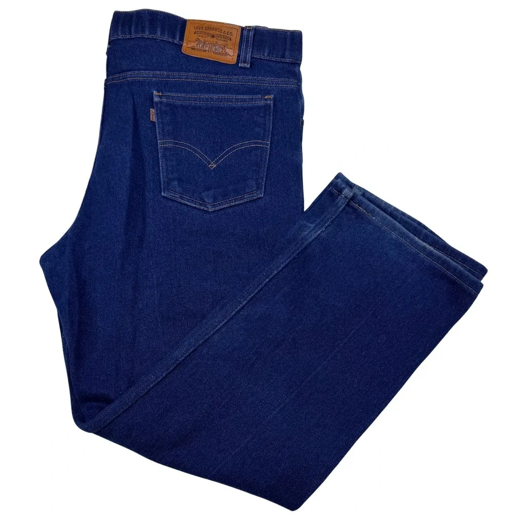 Vintage Levi's 547 Jeans Mens Straight Leg Dark Wash Size 38x28 Blue 90s Retro‎